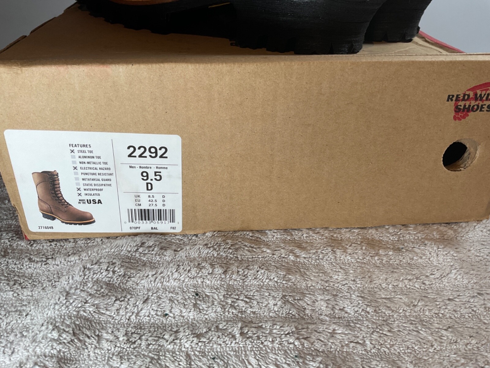 Pre-owned Red Wing Shoes Discontinued Red Wing 2292 Steel Toe Logger Boots Multiple Sizes In Brown