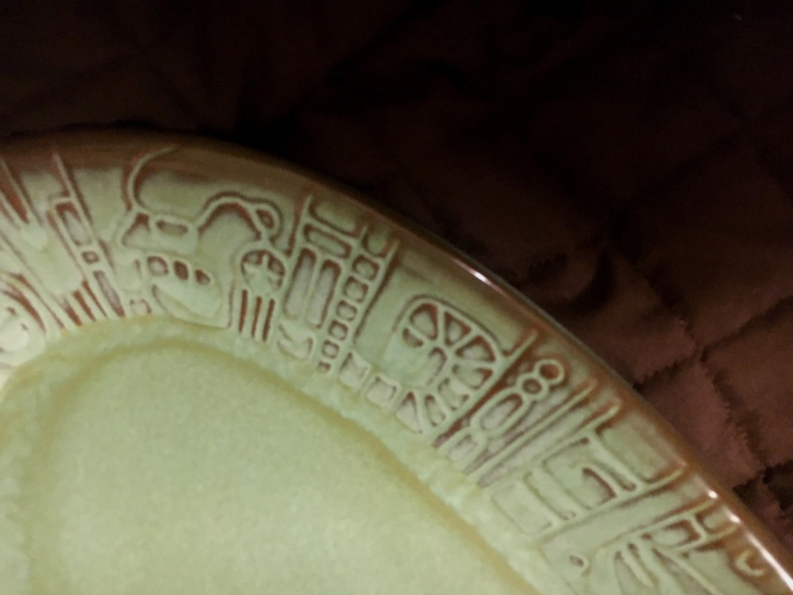 vintage FRANKOMA Prairie Green Large Serving Platter, 17 3/4