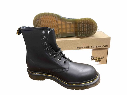 Size 7 Dr. Martens Women's boots 1460w | Eight-Eye Lace-up | Black Nappa Leather