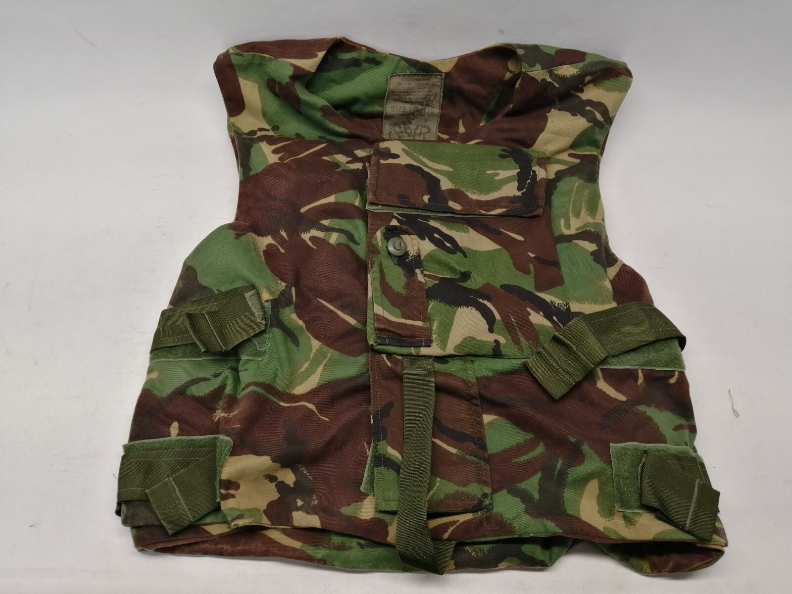 British Army Flak Vest Jacket Body Armour Cover Woodland DPM Cadet