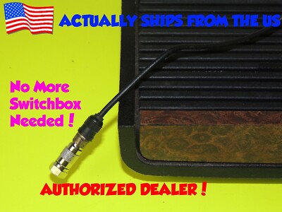 TV Adapter Video Cable Connector RF Coaxial Type F For Atari 2600 No More Box!