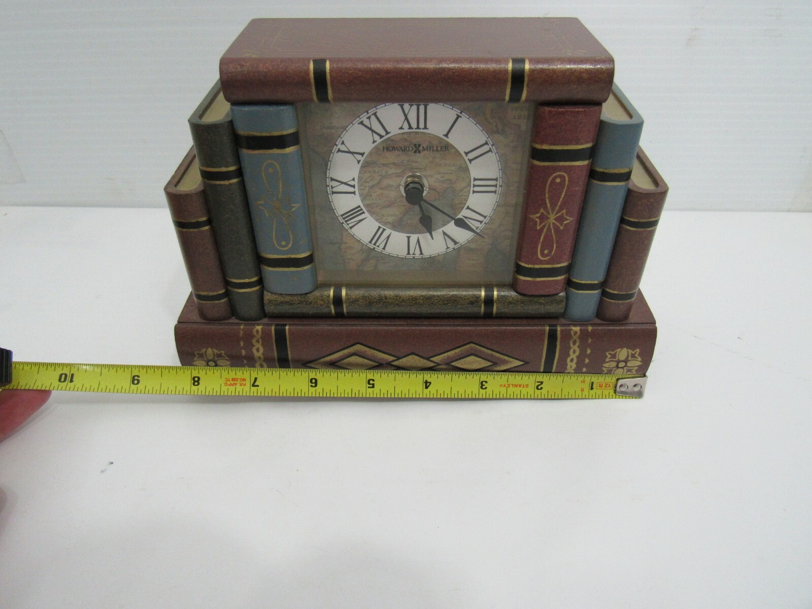 Howard Miller 645-421 Jewelry Box Book Table or Desk Clock