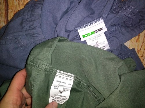 Lot of Women's Medium Scrubs Pants Tops Shirts Blue Green Burgundy