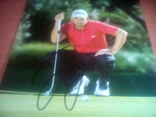 PGA STAR SERGIO GARCIA SIGNED PUTT Photo  8.25 by 5.75 Autograph Autographed