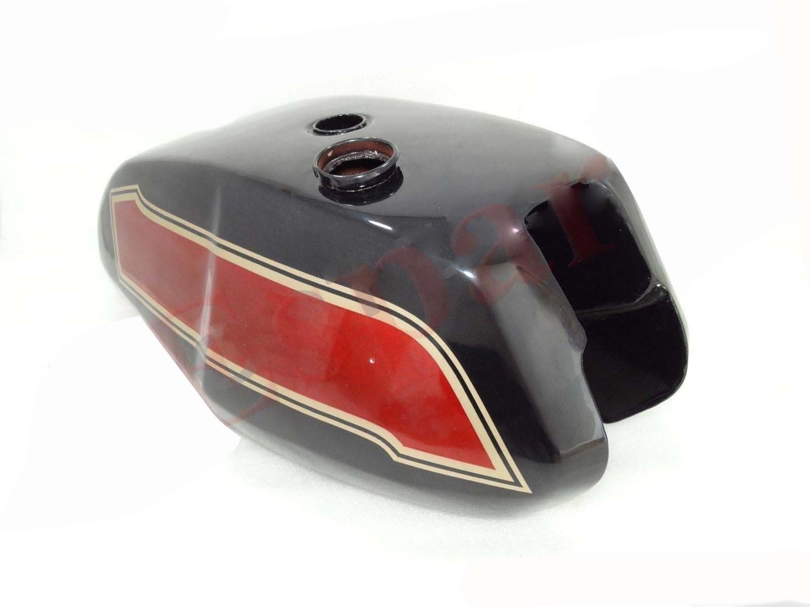 Fits Triumph T140 Black & Cherry Painted Petrol Gas Fuel Tank 