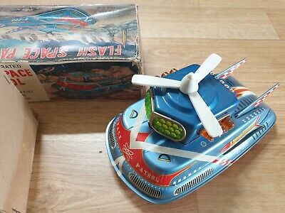 Vintage 1960s japan flash space patrol ship battery operated 