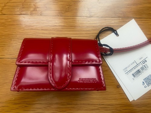 Jacquemus Le Porte Bambino AirPod Case - Red Leather - NWT