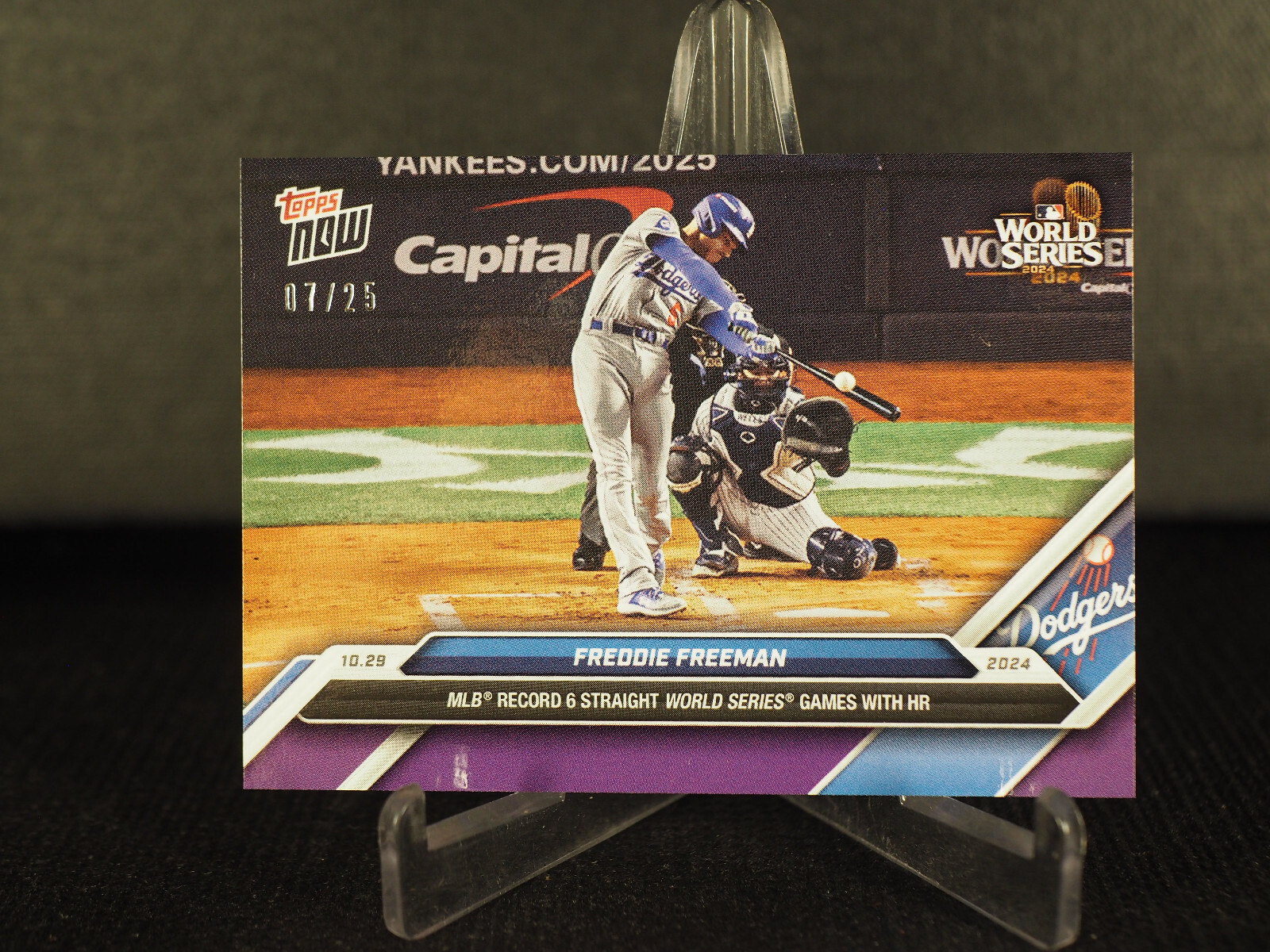 Freddie Freeman WS Game 4 HR 2024 MLB TOPPS NOW Card 873