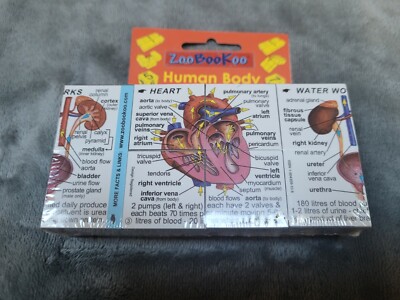 ZooBookoo Human Body Systems And Statistics  New In Plastic
