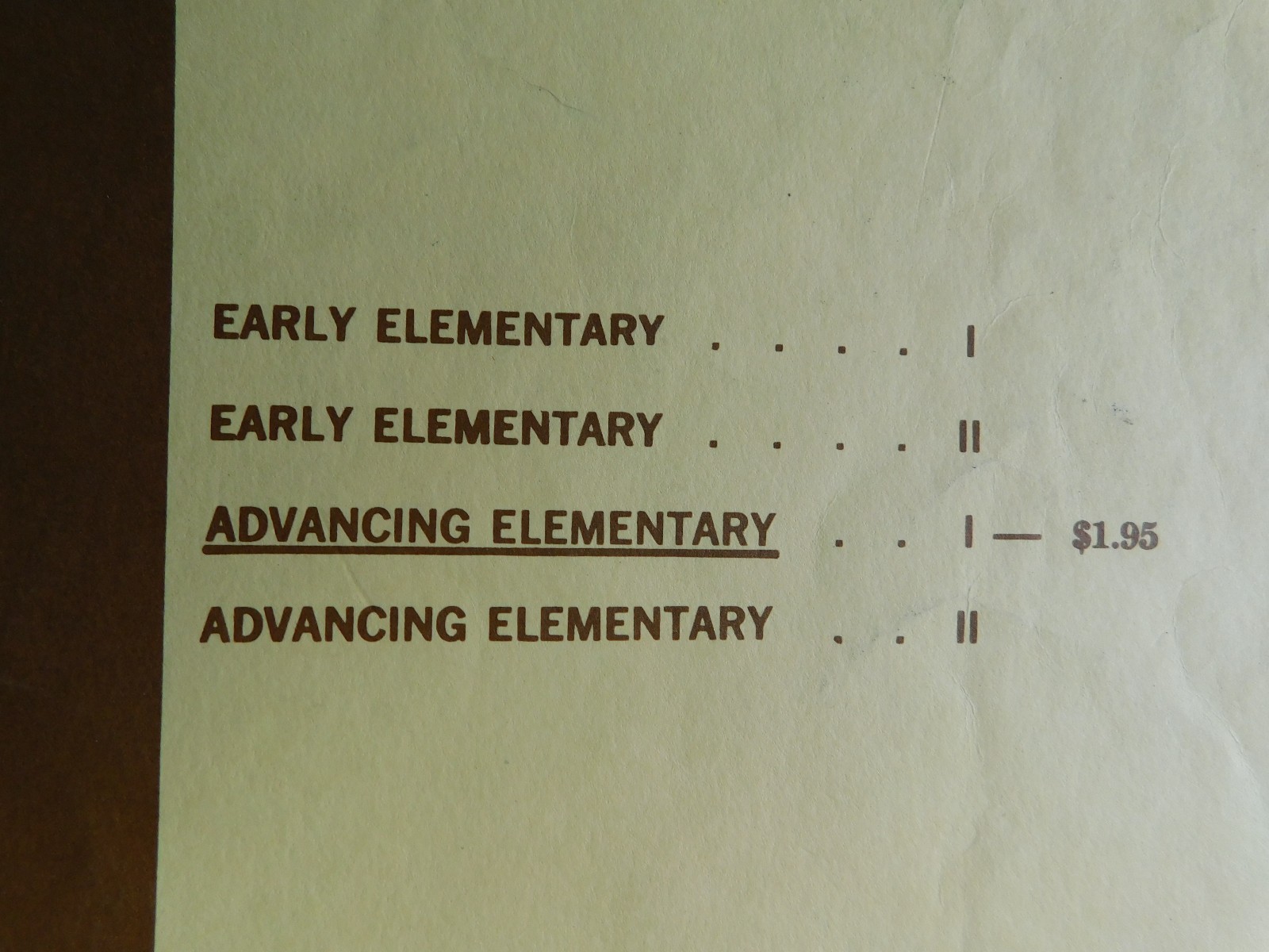 Solo Repertoire: For the Young Pianist: Adv Elementary I - 1966 William Gillock