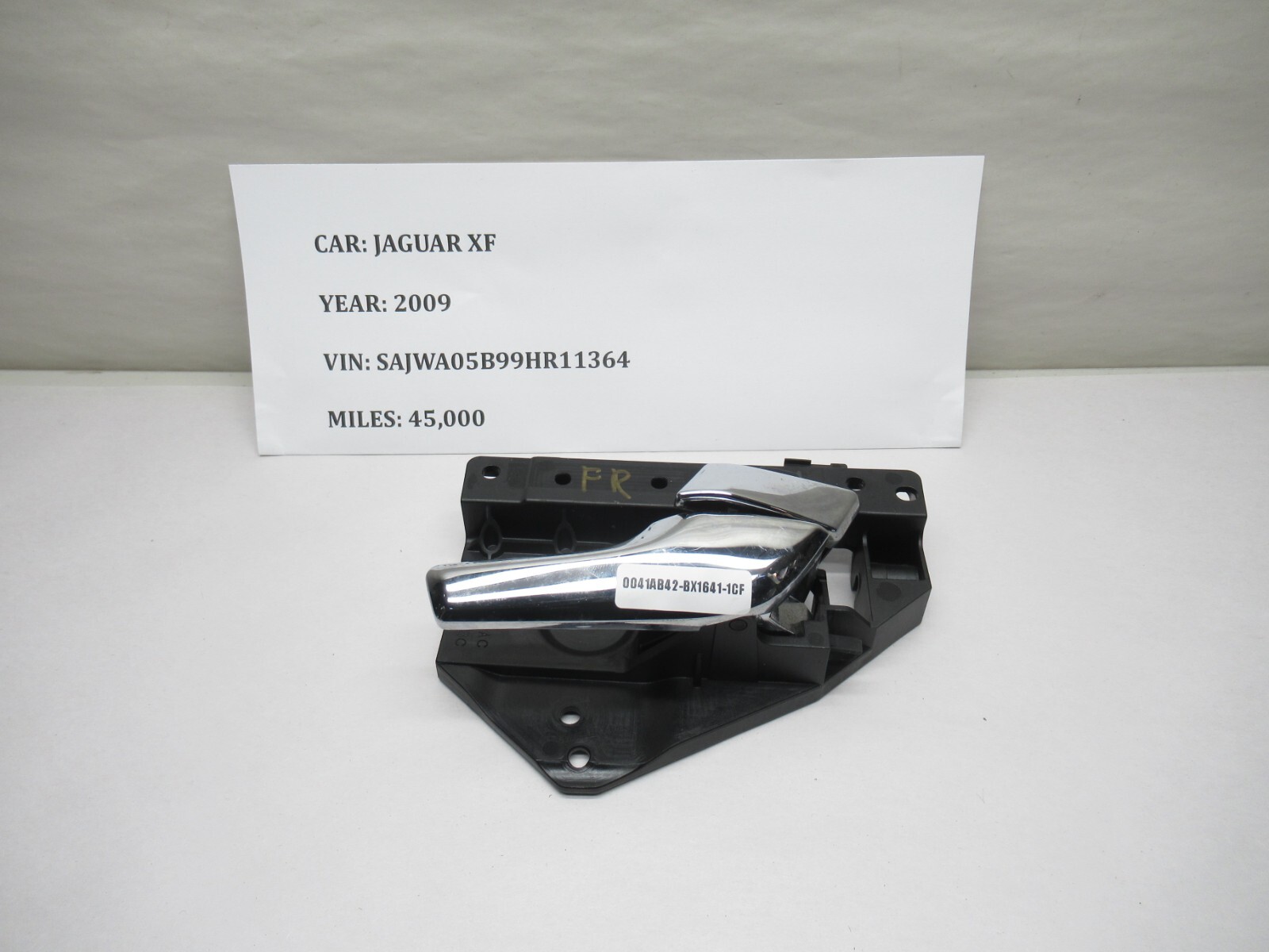2009-2015 Jaguar XF Front Right Door Handle Interior OEM 8X23-22600-AC Used