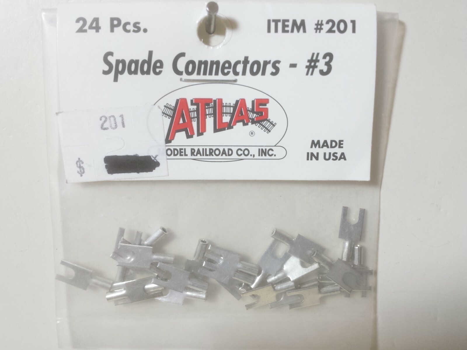 Atlas #201 Spade Connectors No.3 (24pcs.) Atlas #201 Spade Connectors No.3 (24pcs.)