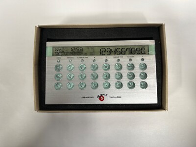 UNUSED Vintage Advertising Promotional Digital Desk Clock Calculator (A8)