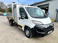 Citroen Relay 35 L2 H1 2.0Hdi 130ps Allloy tipper with Storage+ Crane 2018/18