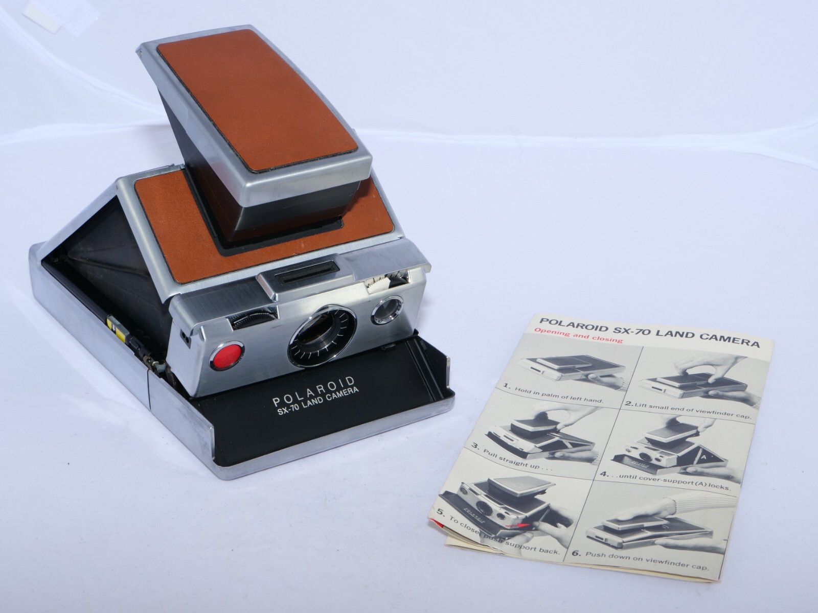 Polaroid SX-70 Land Camera 箱、説明書 Polaroid SX-70 Land Camera Quick Start Guide