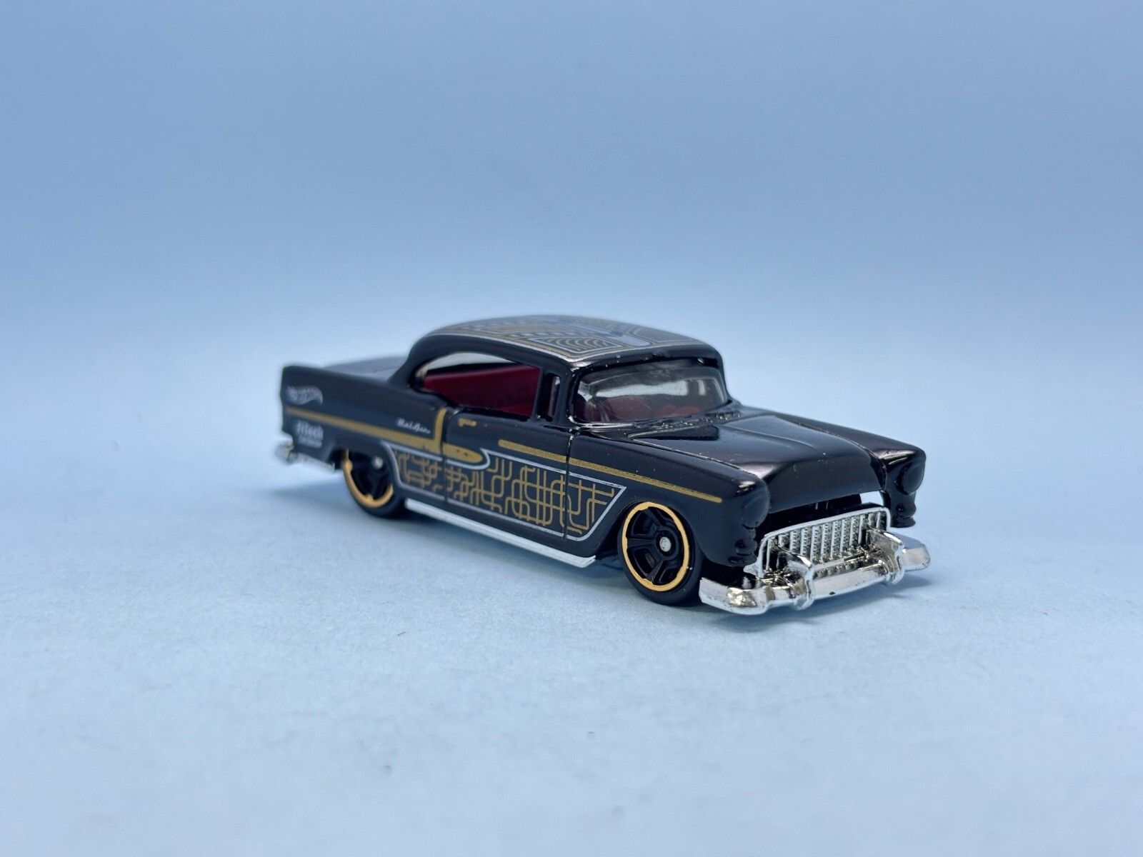 Hot Wheels 55 Chevy ミニカー Mattel HLK02 Hot Wheels 55th Anniversary Pearl & Chrome 2023