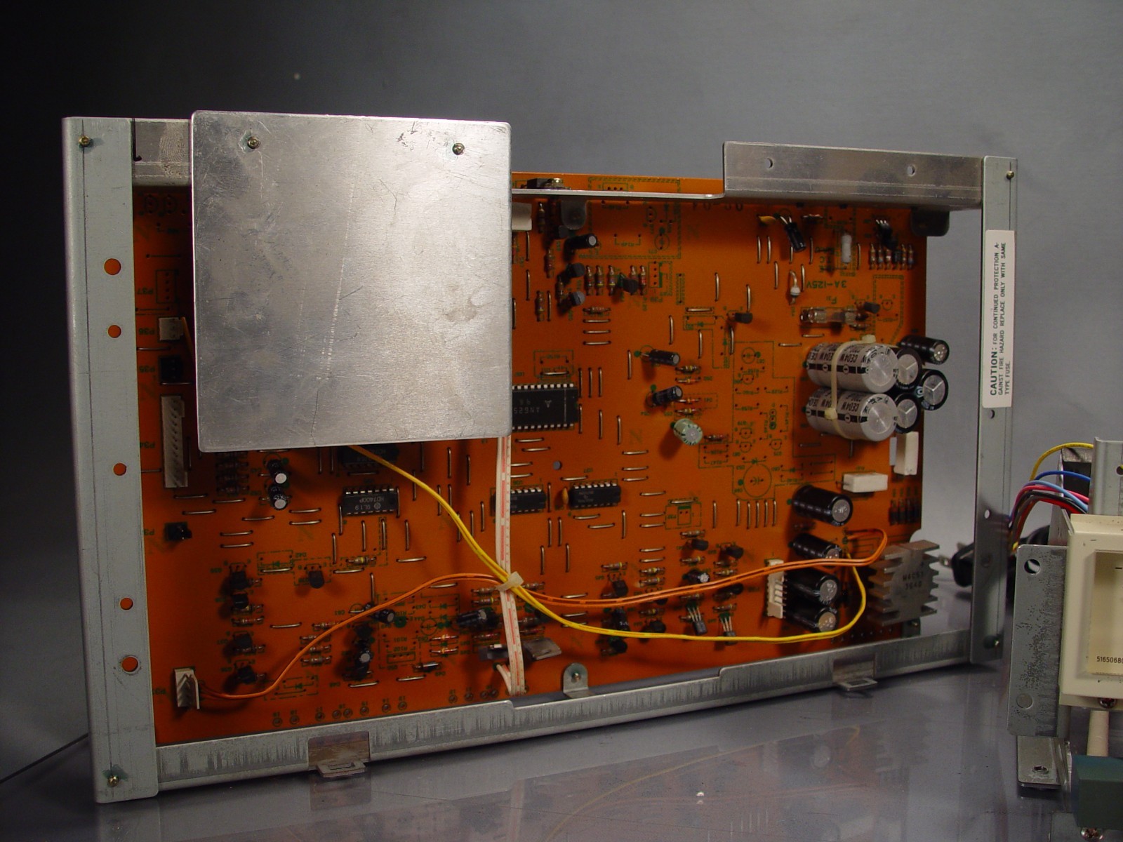 Vintage TEAC X-7  Main chassis and Back PC assembly  * Look *