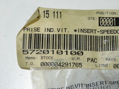 Ski-Doo - New OEM Speedo Insert Qty 1 - 572010100