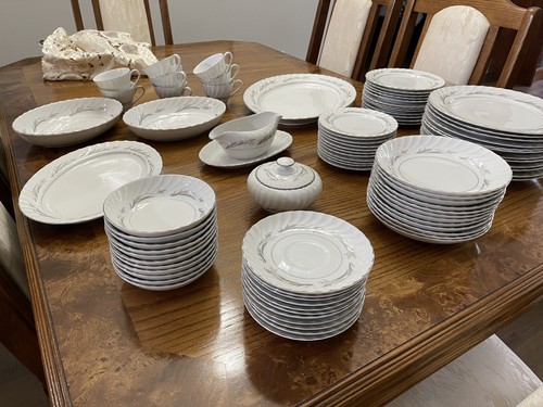 Harmony House Platinum Scroll 8 Place China Setting, 3643