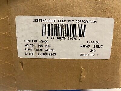 Westinghouse Electric Corporation 151D932G05 DSL LIMITER