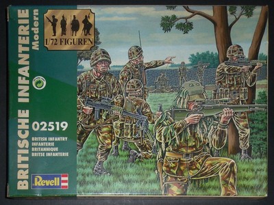Revell Modern British Infantry Set 02519 completo 54 pezzi 1:72 Occasione