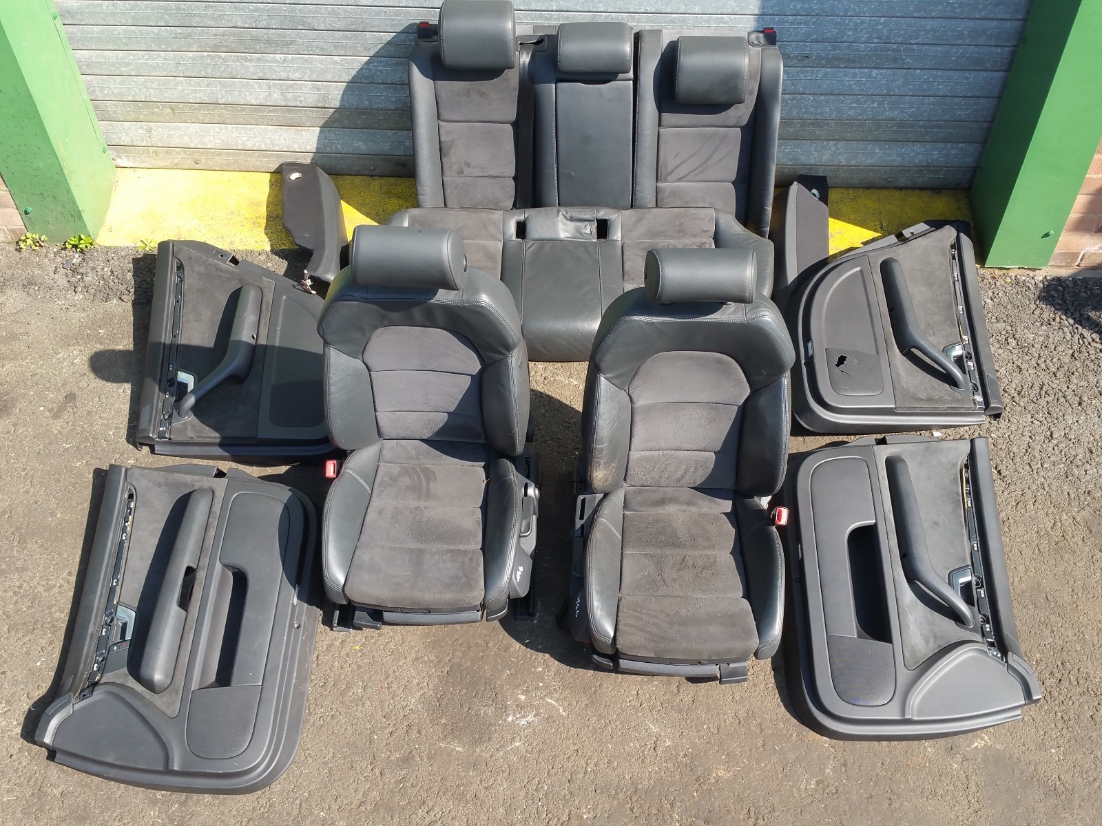 AUDI A4 B7 COMPLETE SALOON INTERIOR S-LINE LEATHER ALCANTARA SEATS DOOR