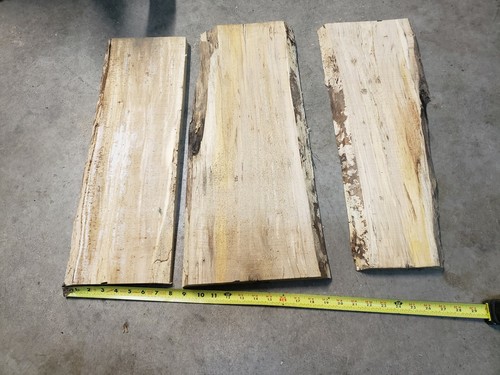 Rough Cut Spalted Maple Boards.  Ready for your craft project 23 1/4