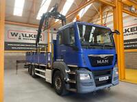 MAN TGS 26.360, *EURO 6* 6X2 26 TONNE DRAWBAR SPEC BRICK GRAB – 2016
