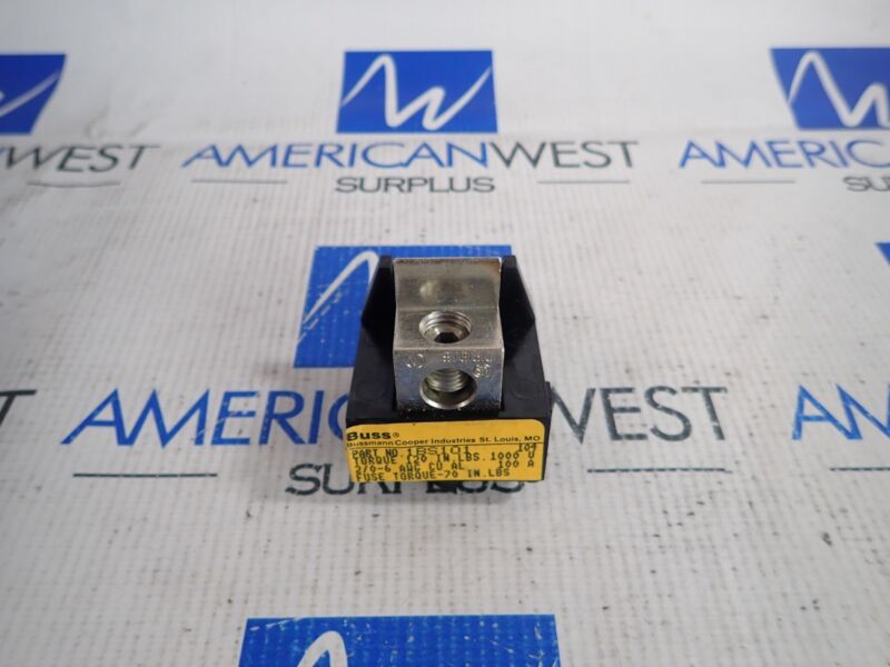 Buss 1bs101 Fuse Block 1000v 100a Fuse Torque-70 In.lbs