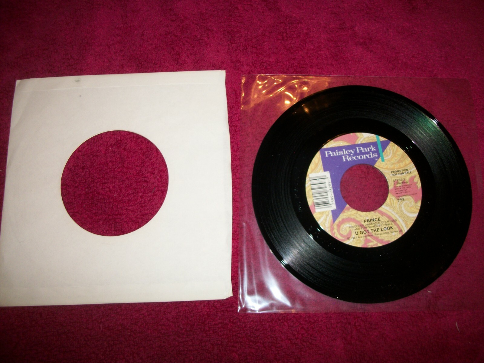 Prince PSYCHEDELIC 45 (PAISLEY PARK 28289) U Got The Look