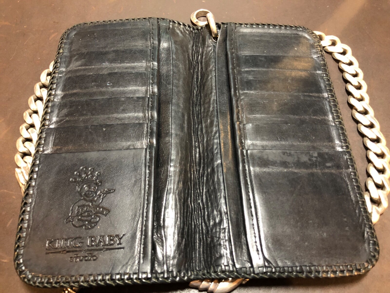 King Baby Studio Vintage Biker Wallet (Chain Sold Separately)