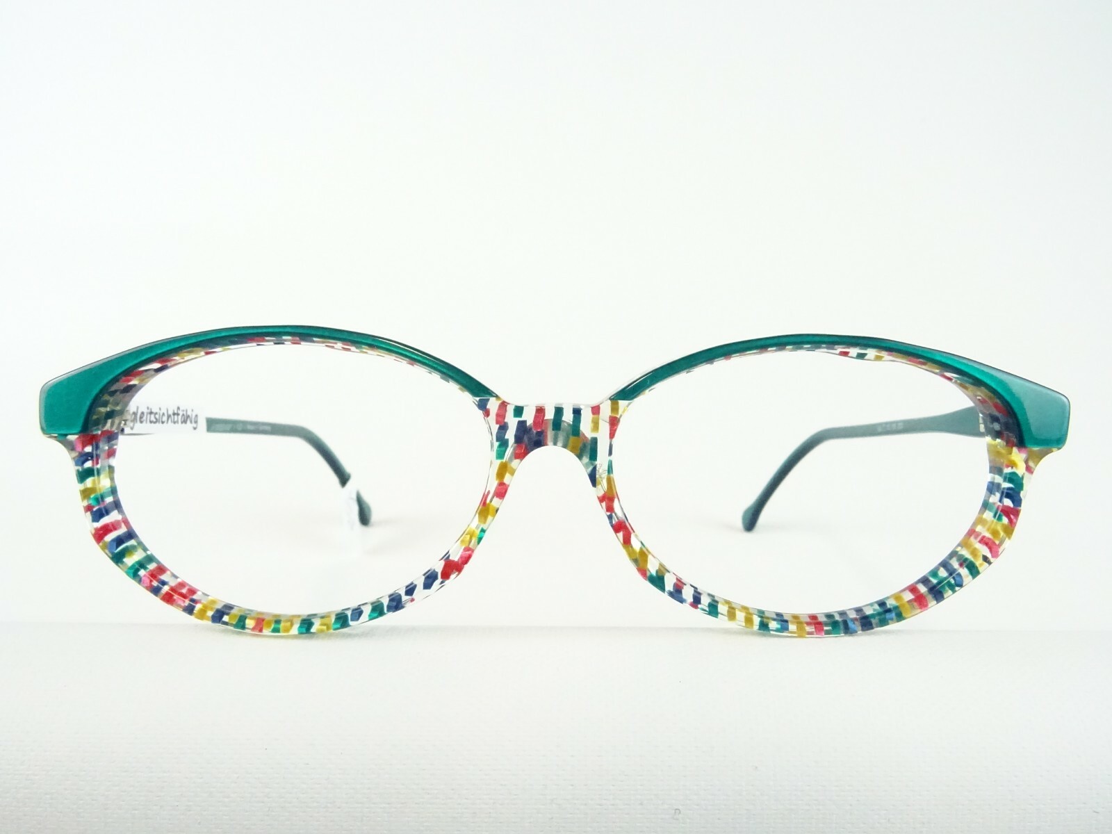 Meitzner fetzig bunte Brille für Damen Schmetterlingsform Brillenfassung Gr. M