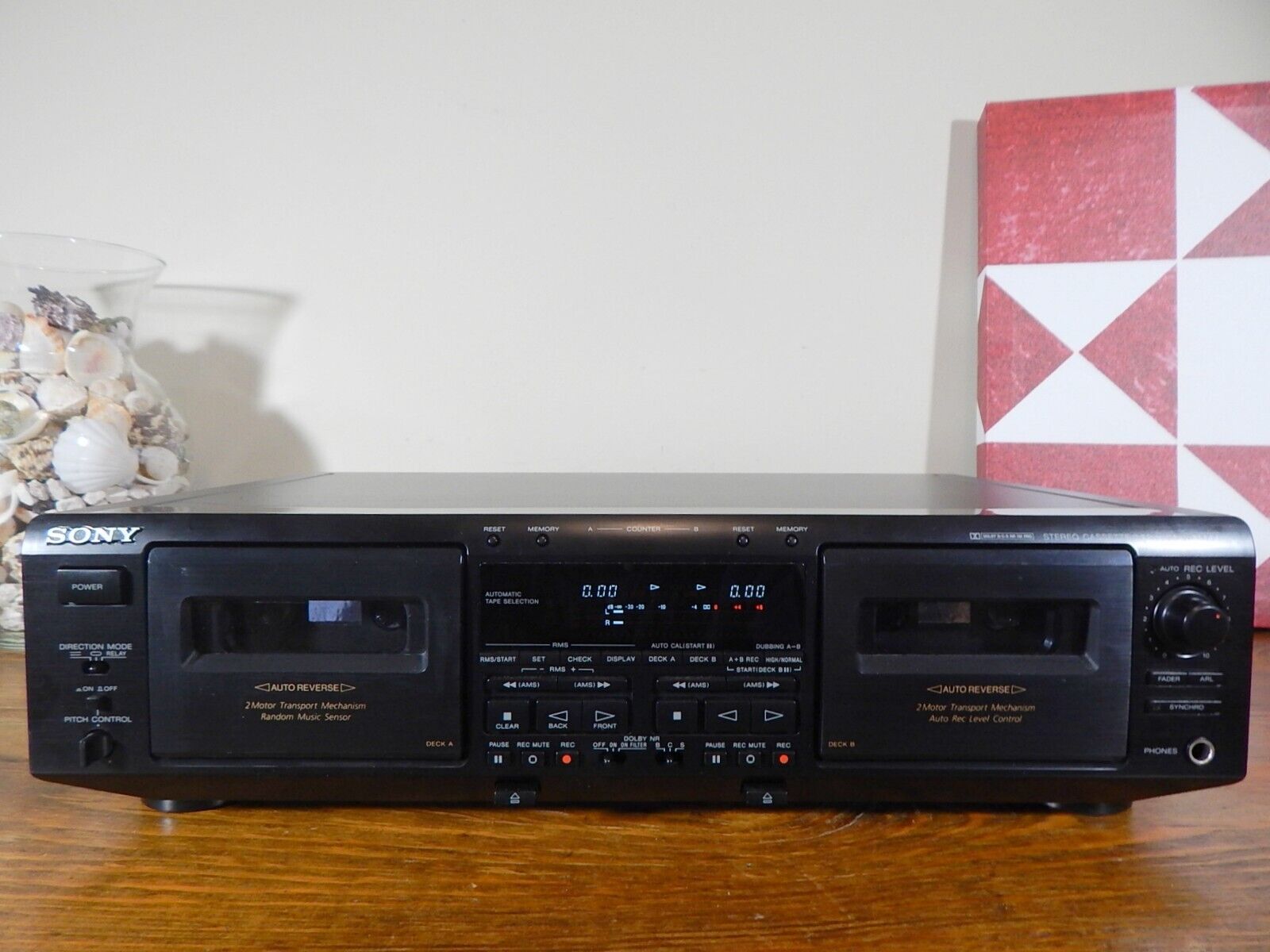 Sony TC-WE805S Dual Cassette Deck With Dolby B,C,S Sony TC-WE805S Dual Cassette Deck With Dolby B,C,S