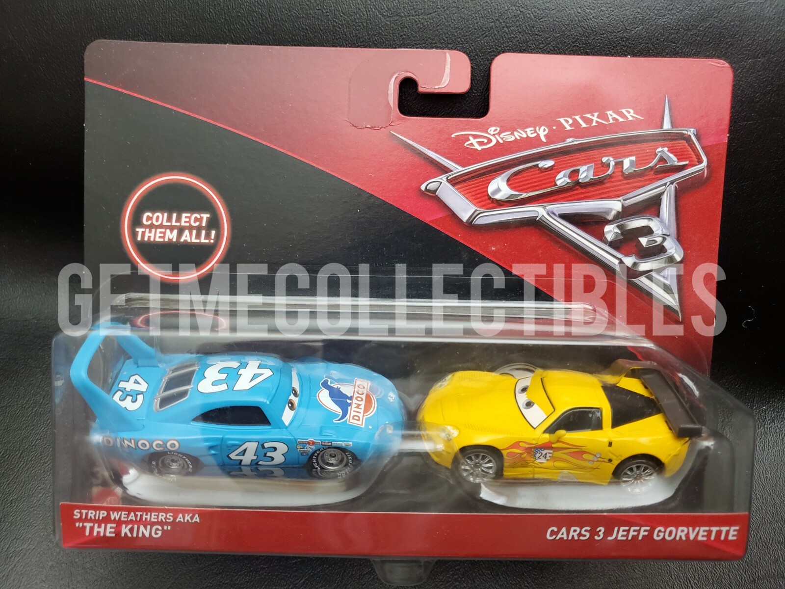 ギ*モ様 CARS3 JEFF GORVETTE カーズ ミニカー Disney/Pixar Cars 3 Jeff Gorvette & King Die-Cast Vehicles