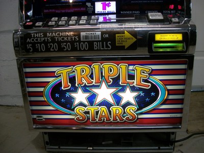 IGTS2000 TRIPLE STARS 3 REEL SLOT MACHINE