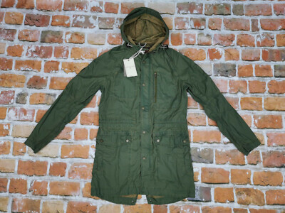 Pre-owned Chevignon Vintage Casual Parka Summer Jacket Coat Olive Green Size: M