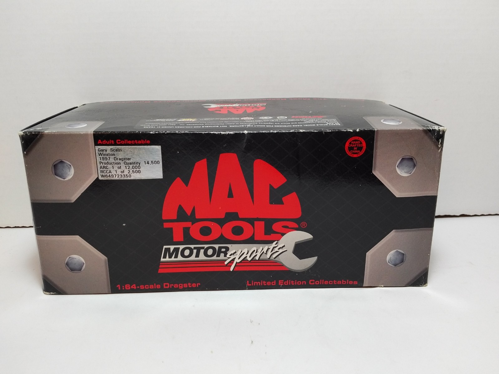 Mac Tools Gary Scelzi Winston 1997 Dragster