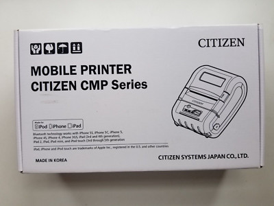 CMP-30IIBTIUC Mobile Bluetooth Printer, Citizen CMP Series - New in Open Box