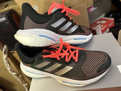 Adidas Mens Sz 9  H01162 RUNNING Solar Glide 5M Carbon Silver Metallic NEW
