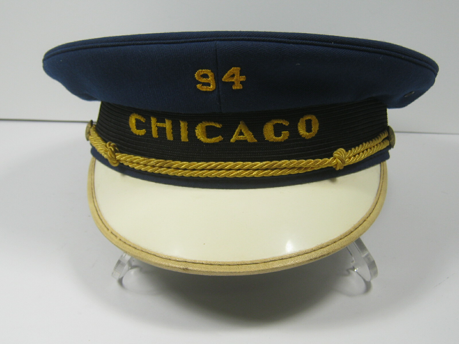 Vintage Andy Frain Usher's Cap Hat Size 7 3/8 Chicago Cubs Comisky