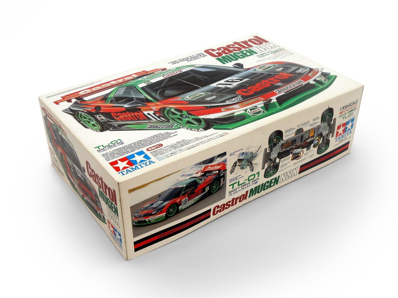 Tamiya 1/10 RC Castrol Mugen NSX #58233 TL-01 Chassis 4WD Tamiya 1/10 RC Castrol Mugen NSX #58233 TL-01 Chassis 4WD