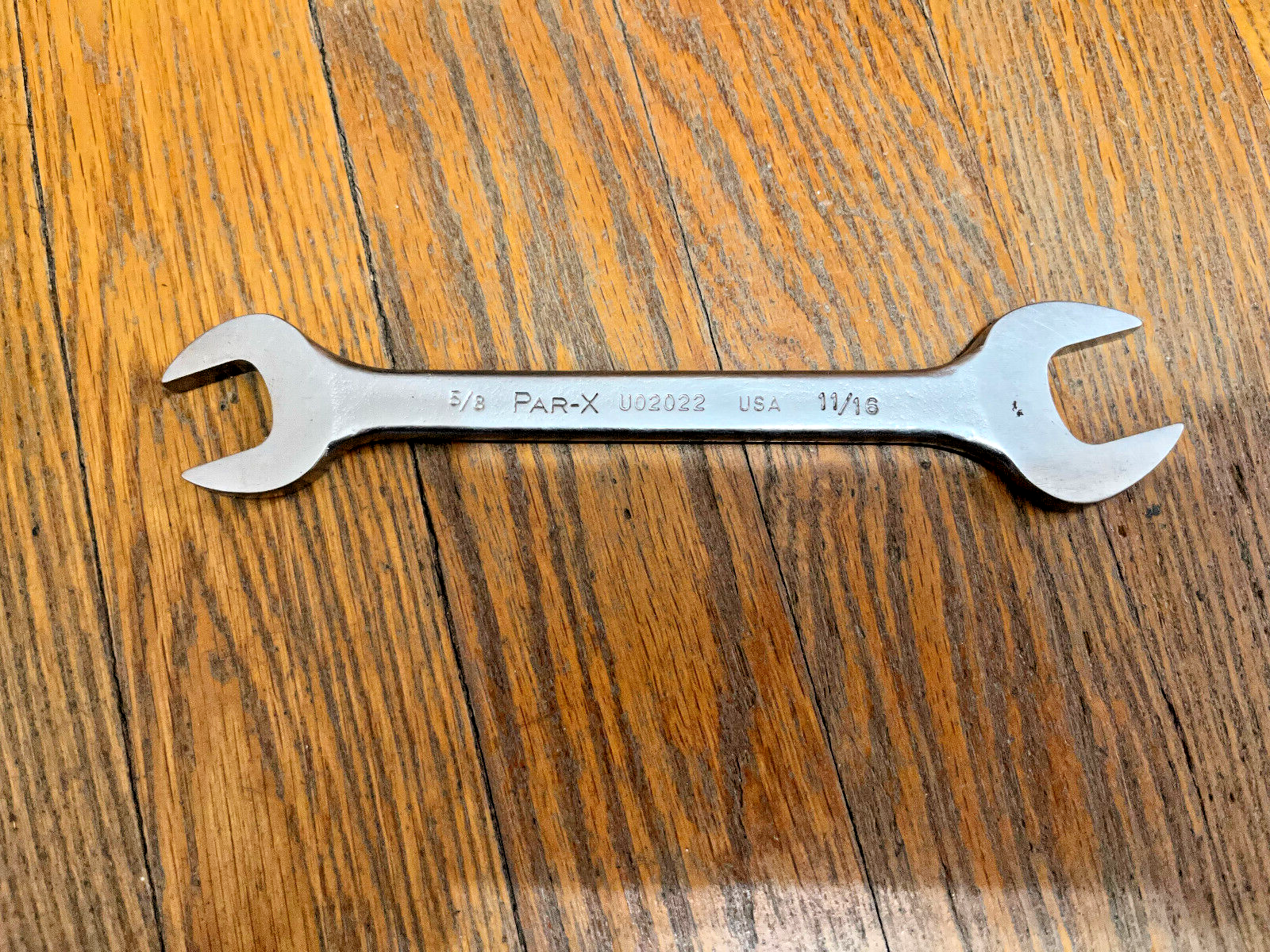 Vintage Par X Double Open End Wrench 5/8 x 11/16