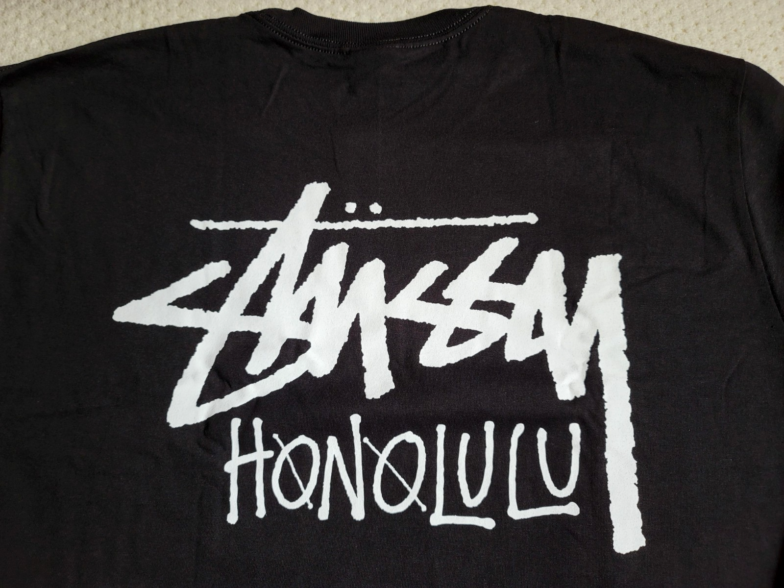 NWT STUSSY HONOLULU Hawaii Chapter Tee Limited BLACK LONG