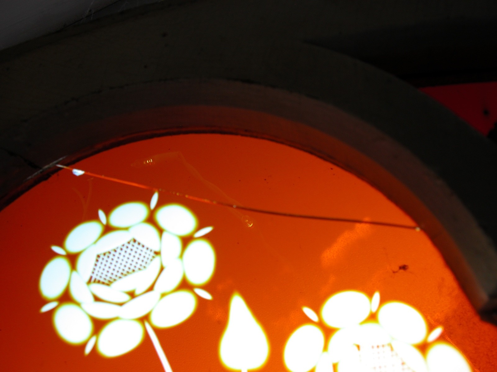 Arched Victorian Wheel Cut Flash Glass Stained Glass Window Rare 1880's