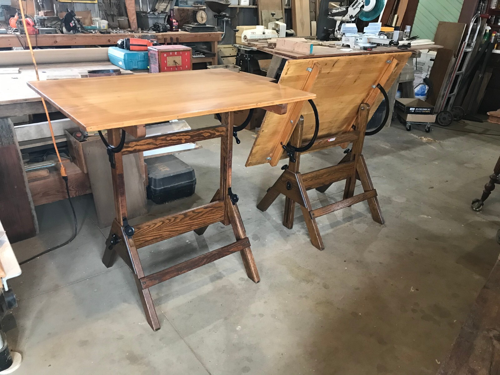 a vintage Hamilton drafting table architect drafting studio table ...