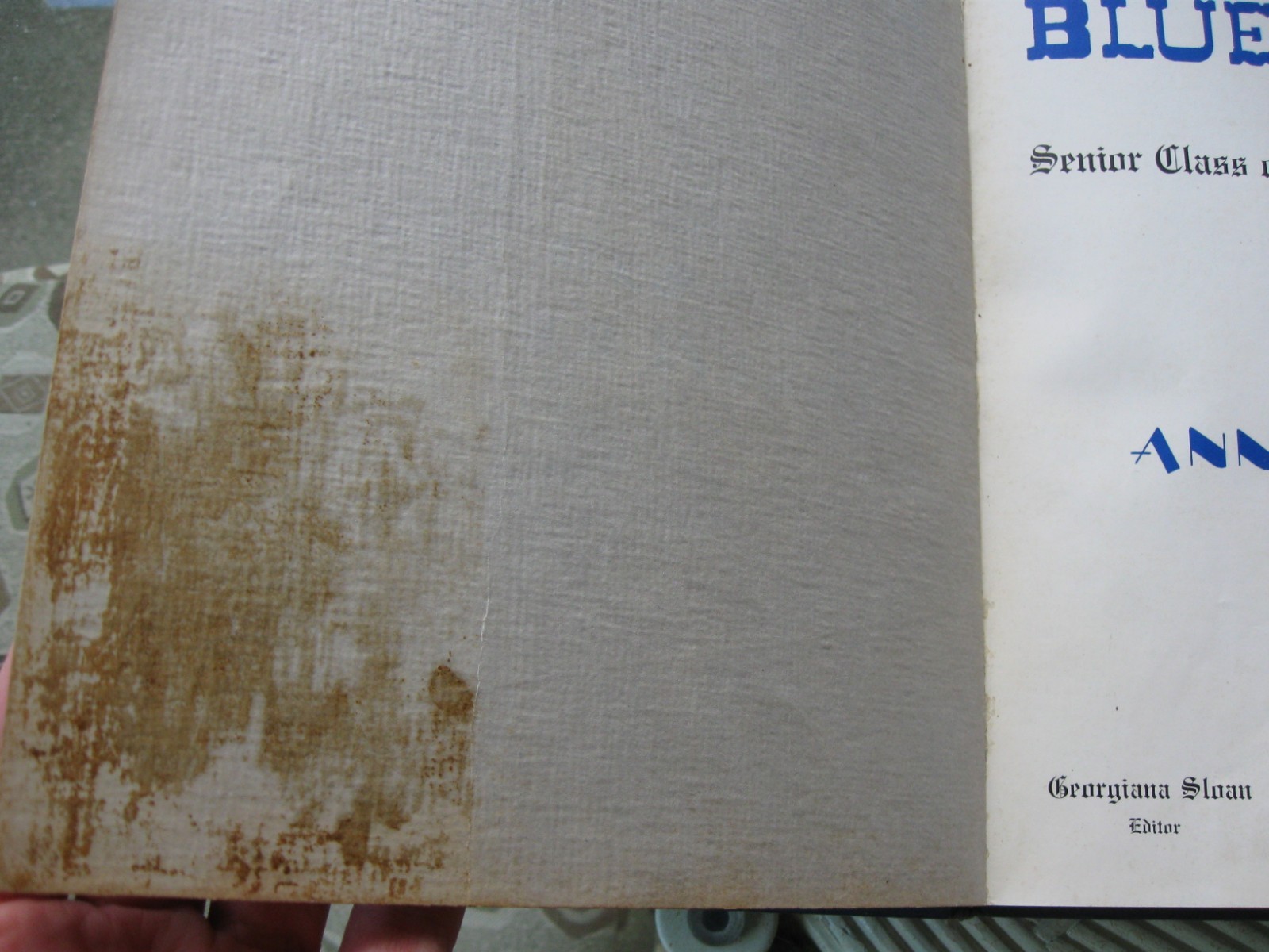 1939 Columbian High School Yearbook Annual Tiffin Ohio OH - Blue & Gold