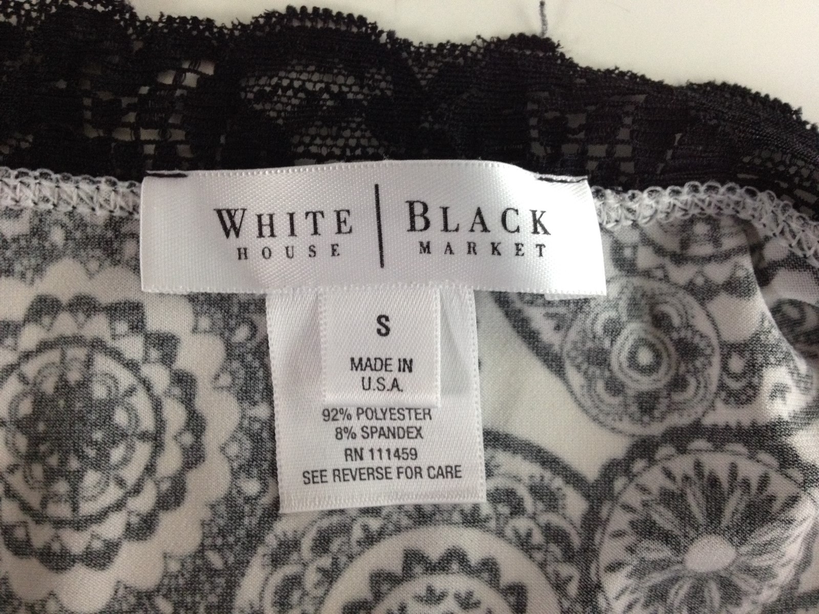 White House Black Market Women's Black White Camisole Size Small Tank Top