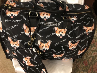 betsey johnson corgi purse