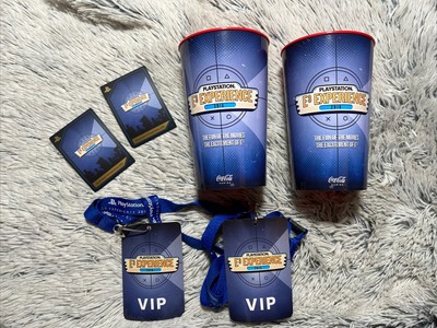 Sony Playstation Experience E3 2016 Coca Cola Promo CupCard VIP Lanyard Lot Of 2