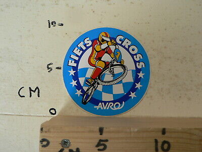 STICKER,DECAL BMX FIETS CROSS AVRO NO 1 FIETSEN CYCLE